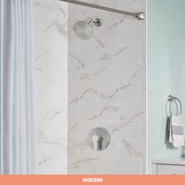 WRISIN Shower Faucet Set Brushed Nickel, Shower Valve and Trim Kit with 6 Inch Shower Head, Shower Valve Kit