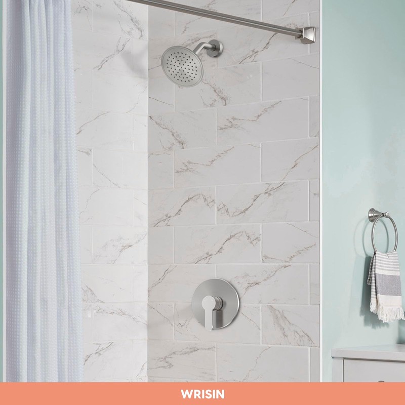 WRISIN Shower Faucet Set Brushed Nickel, Shower Valve and Trim