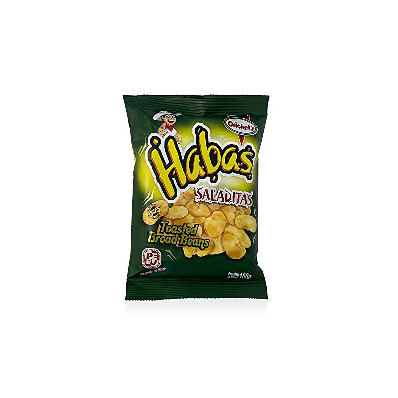 CRICKET'S Habas Saladitas | Toasted Haba Beans 3 Pack of