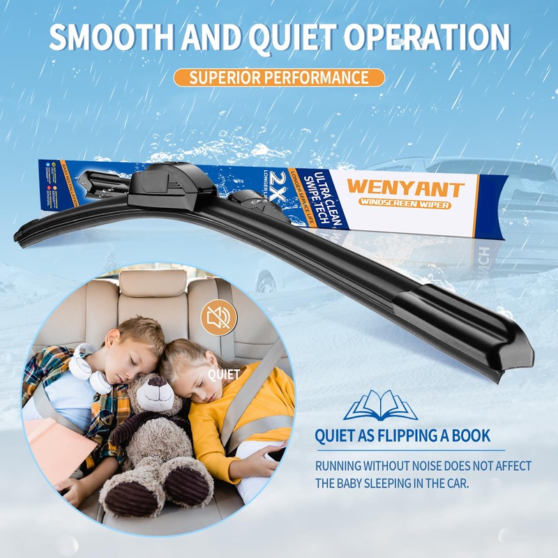 Wenyant 26"/16"/13" Windshield Wipers Compatible with Honda CRV CR-V 2012