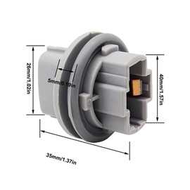 Priprilod Front Turn Signal Light Bulb Plug Socket Compatible with Toyota Tacoma Tundra Replaces# 90075-60060 9007560060