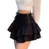 Hight Waist Cute Layered Flared Skirt - Punk Style Goth