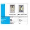nextool 2-Pack Adjustable Brightness Battery Included COB LED Cordless Dimmer