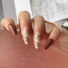 GCSQW Press On Nails Almond - Fall Nails Press ons