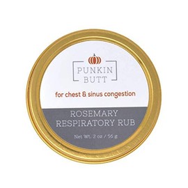 Punkin Butt Baby Respiratory Rub with Rosemary | Soothing Vapor Helps Relieve Chest Congestion | All Natural with Organic Chamomile and Mullein Safe for Infants | 2 oz