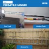 Aquatix Pro Pool Pole Hanger Premium 4pc Aluminium Holder Set,
