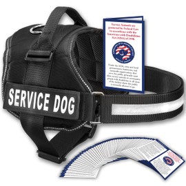 Industrial Puppy Service Dog Vest with Handle, No Pull Dog Harness for Large Dogs, Reflective Straps, Removable Patches Training Vest (Small - Large Breeds)