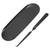 Candle Holder Tray with Wick Dipper Decorative Oval Shape Mattee