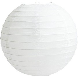 Matissa 10"(25CM) Pack of 6 Paper Lantern Wedding Party Decoration Craft Lamp Shade (White)