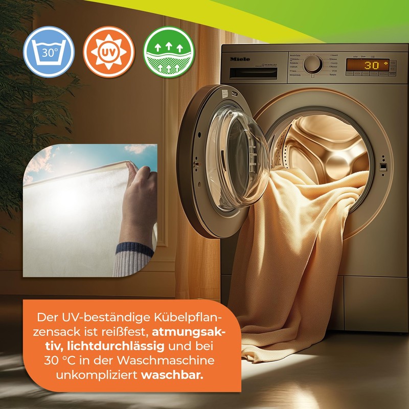 Bio Green Winter Protection Bucket Plant Bag Beige