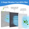 HE601 High-Efficiency Hepa Replacement Filter,Compatible with Shark Air Purifier 6-Fan(Models