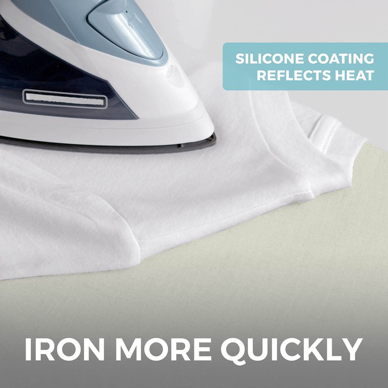 HOME GENIE Ironing Board Cover, Extra Thick Padding, Scorch Resistant