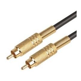 PHONO TO PHONO PLUG - RG59/5M, Audio & Video Cable Assemblies QTY X 1
