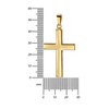 JEVELION Cross Pendant Large Design in High Gloss Polished Gold