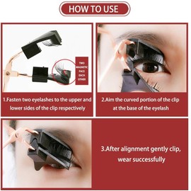 CTFIVING Magnetic Eyelashes Applicator Clip Without Glue Curler Applicator Magnetic eyelashes Kit Women's Fashion Makeup Tools