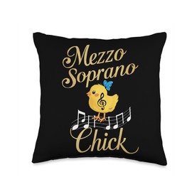 Mezzo Soprano Singer Vocal Vocalist Voice Singing Choir Throw Pillow