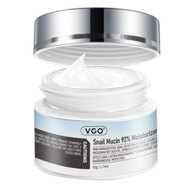 VGO Snail Mucin 92% Moisturizer Daily Face Moisturizer Hydrating Repair Face Gel Cream for Dry & Sensitive Skin, All Skin Types 50g / 1.76oz