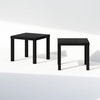 Furinno Simple Square Coffee Table, Side Table, Set of 2,