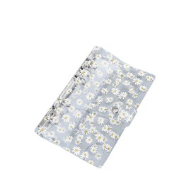 JIHUOO A6 Daisy Clear Ring Binder Cover Ring Binder Notebook Cover Binder Cover with Snaps