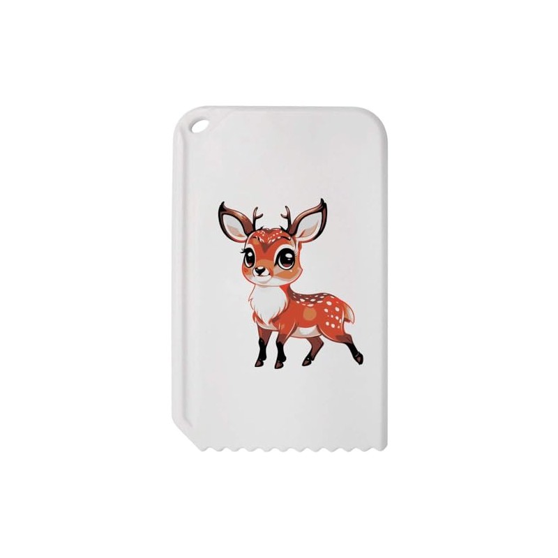 Azeeda 'Cute Red Deer' Plastic Ice Scraper (IC00033854)
