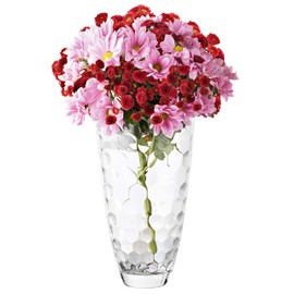 Barski European Glass Designed Vase, 12" H, Made in Europe