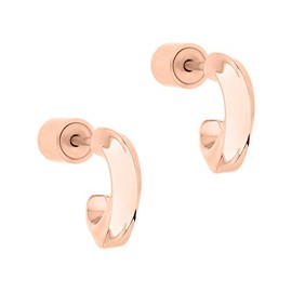 Liebeskind Berlin Women's Creole Earrings, Stainless Steel, Stainless Steel, Rose Gold