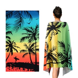 Battilo Microfiber Beach Towel - Extra Large 71x39 Inch - Quick Dry, Sand-Resistant, Ultra Soft - Lightweight Travel Towel for Beach, Pool, Yoga, Travel, Camping, Picnic - Vibrant Printed Designs