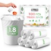 Teivio 1.8 Gallon 100 Counts Strong Trash Bags Garbage Bags,