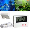 Aquarium Thermometer with Probe, Digital Thermometer with LCD Display, Water