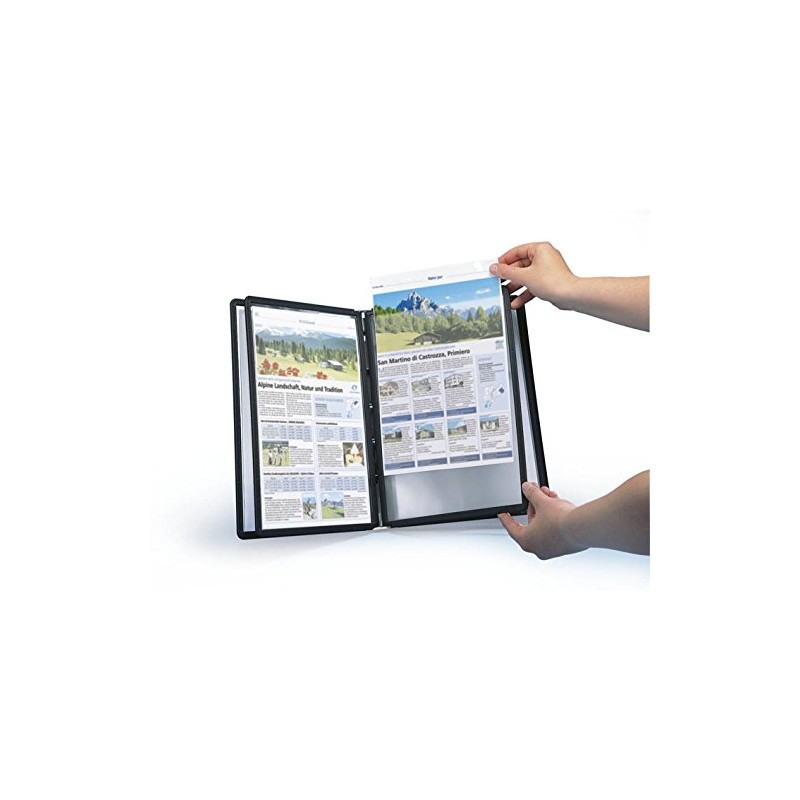 Durable Sichttafel Sherpa Panel Pin A4, 5 Stück, schwarz, 558201,