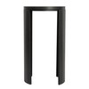 Creative Co-Op Sleek Metal Round End Table, Black
