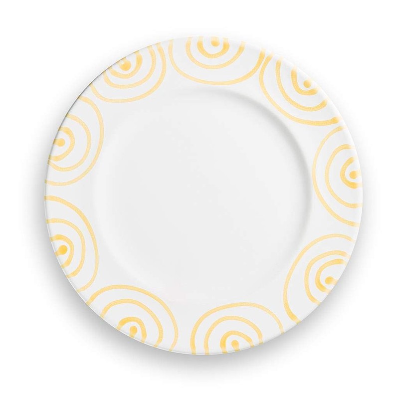 GMUNDNER KERAMIK Dessert Plate Gourmet Diameter 22 cm Flamed Yellow
