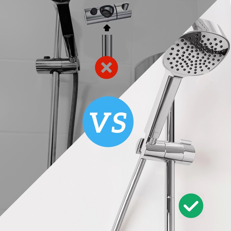 wadafen Shower Head Holder Replacement, Adjustable 18-25 mm Shower Holder