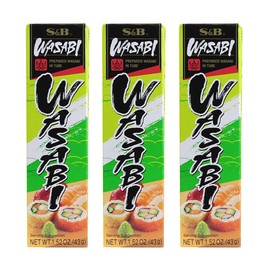 [ 3 Packs ] S&B Prepared Wasabi Paste In Tube 1.52 oz