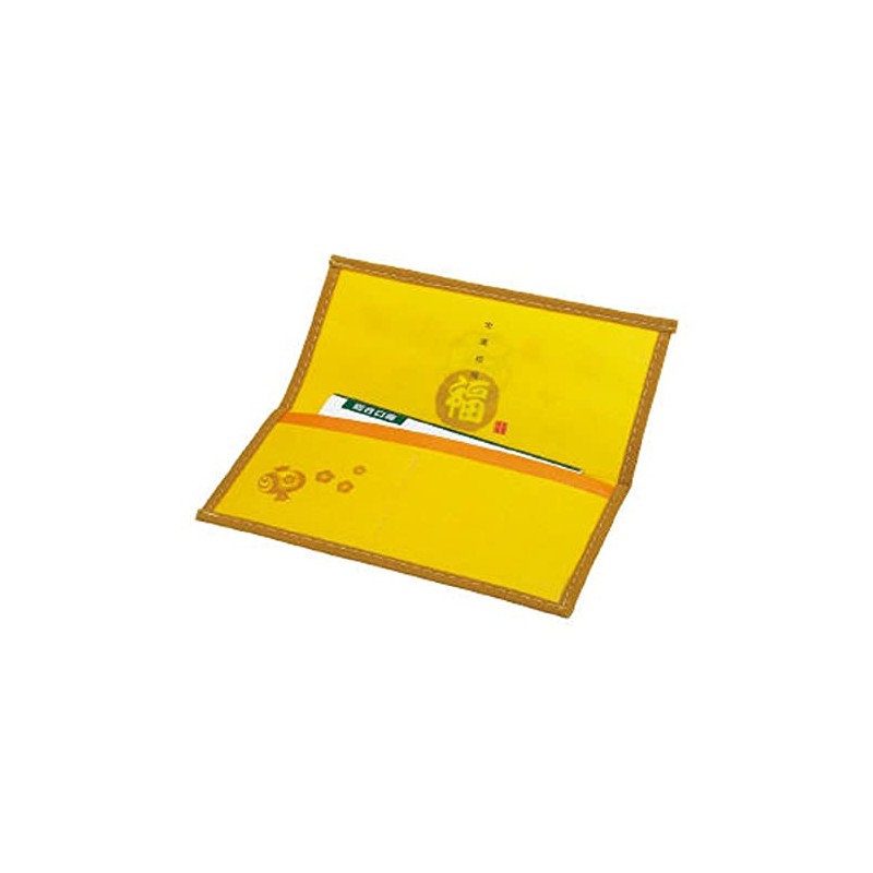 Mode Delacasa 037025 Money Passbook Case, Large Black, yellow