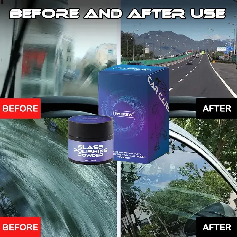 Limpiador Pulidor De Cristal Para Carro Tira Manchas Kit