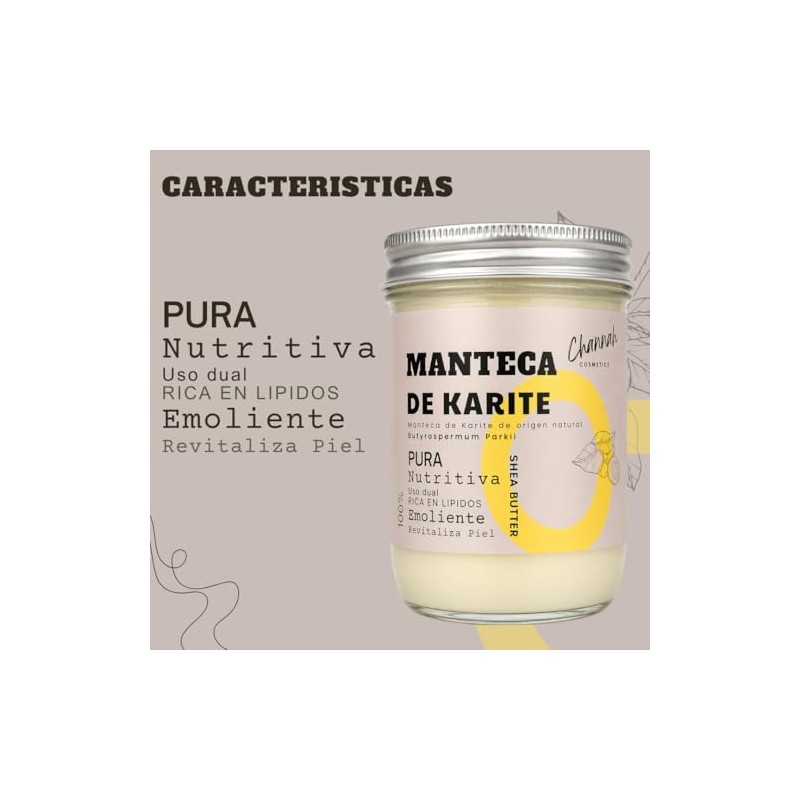 200GR Manteca de Karite Organica Shea Butter 100% Natural |