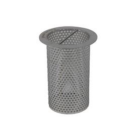 Drain Savior - 4" Commercial Floor Drain Strainer, 6" Tall, Cylindrical Mesh 316 Stainless Steel, Ideal for Restaurants, Commercial Kitchens, Manufacturing Plants