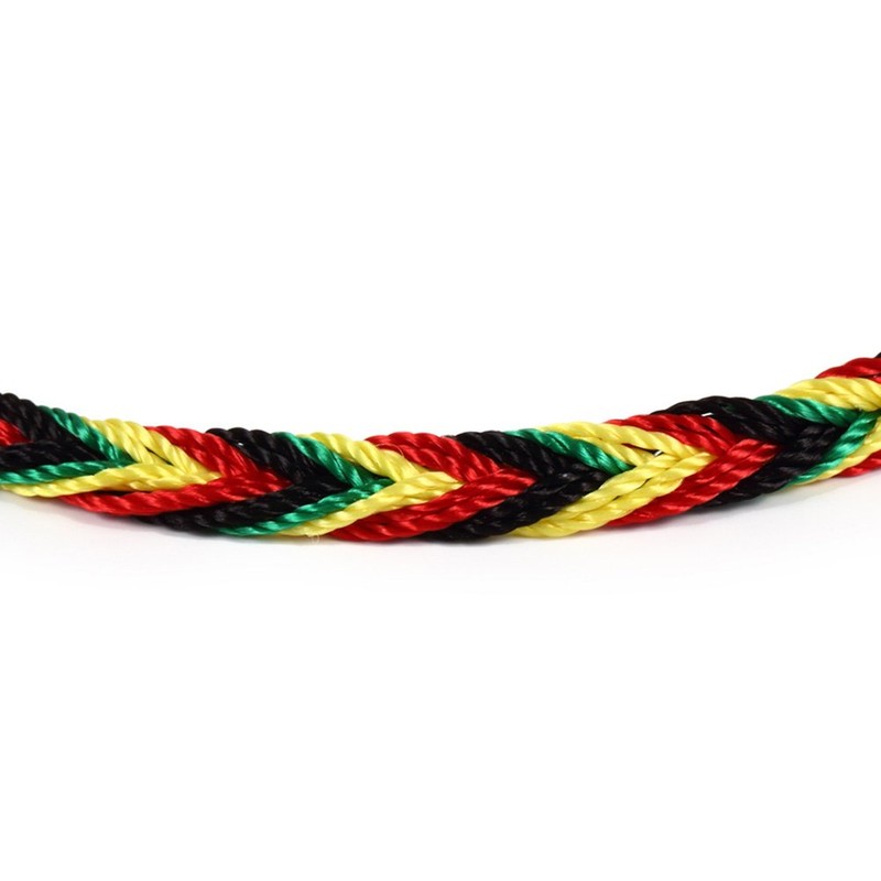 V Colorful Border Braided Misanga Rainbow Rainbow Bracelet Anklet Wristband