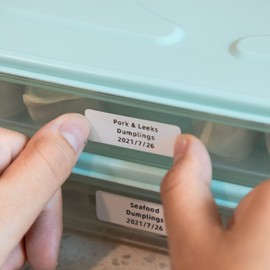 D30 Labels - Pure White Label Thermal Printer Paper Self-Adhesive 12mmx40mm for Name Price Folder Storage, Compatible with Memoking/Phomemo D30 Label Maker, 3 Rolls