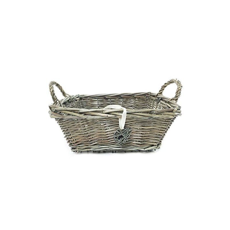 topfurnishing Neutral Oak Shabby Chic Wicker Kitchen Fruit Storage Baskets