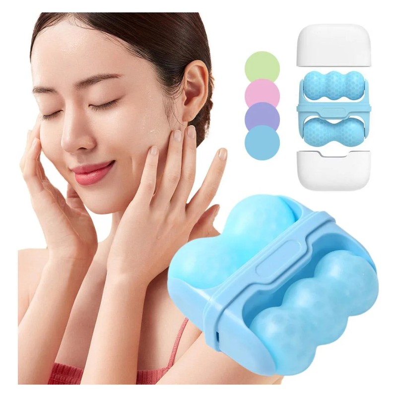 Dispositivo De Belleza Porttil Ice Roller De Doble C -