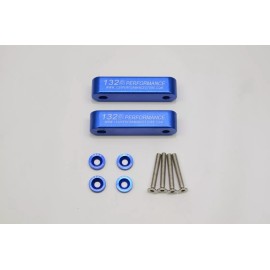 1320 Performance Aluminum 1 inch hood spacer civic integra delsol eg ek dc2 Blue