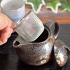 Teapot Stylish Kyuyaki Teapot Pot Leaf Pattern Ceramic Japanese Dinnerware