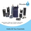 WanderFull Original Crossbody HydroBag | Quilted Water Bottle Carrier |