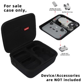 WOKEMA Father&I Drone 4K Mini 2 SE / 2 Combo Accessories Only (Carry-ing) Protective Case Hard Storage Organizer Bag Holder for DJi Mini 4K /2 SE / 2 Crossbody&Two Way Zipper, Black (NOT Silicone)