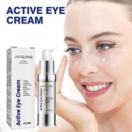 Jaysuing Active Eye Cream  Vitamin C, Hyaluronic Acid  Reduces fine lines and dark circles Hydrating & Firming Eye Cream eyelash growers eye repair vitaminc serum eye smoother After Cleansing Skin Care hyaluronicacid serum eyecream for puffy