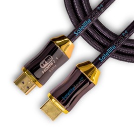 SatelliteSale - Cable HDMI 2.1 de alta ultra velocidad 8K 120 Hz HDR 48 Gbps (conectores chapados en oro de 24 quilates, cable de nailon premium), retorno de audio (eARC) mejorado y Dolby Atmos, 1,82m