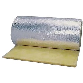 TWCUSEP Reflective Fiberglass FRK FOIL Silver Faced Duct Insulation HVAC Pipe Wrap Water Heater RAFTERS ATTICS GARAGES BASEMENTS 2.2" Thick R8-12 (4 ft x 10 ft)