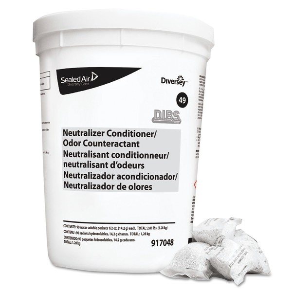 Diversey 917048 Floor Conditioner/Odor Counteractant Powder 1/2oz Packet 90/Tub 2/Carton